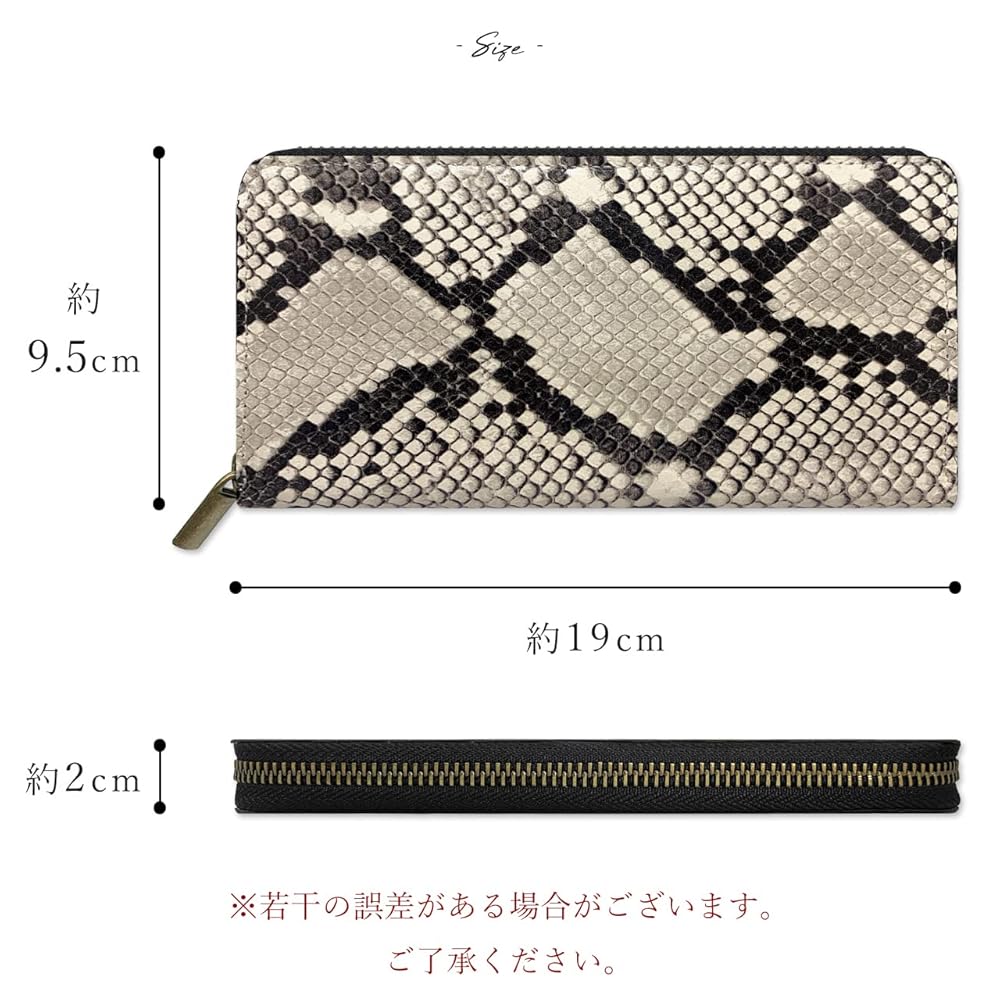 新品⭐️【leo&aoi】長財布 山羊革 本革 ラウンドファスナー 財布 アニマル Amazon | [leo&aoi] 長財布 山羊革 本革 ラウンドファスナー